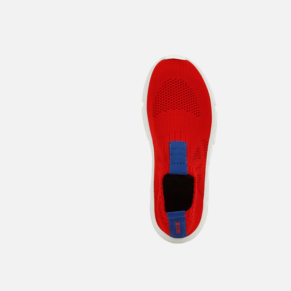 Geox Erkek Çocuk Spor Ayakkabı Kırmızı/Beyaz - Aril - NCD-805439